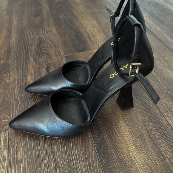 ALDO - Canadian Company - Lilya Heels - Black Leather - Size 10/41 - Picture 3 of 6